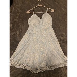 Baby blue dress